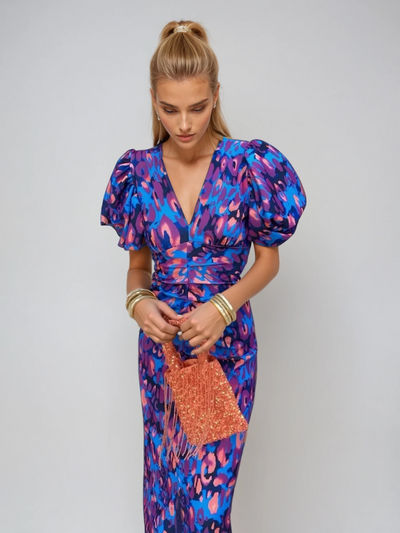 Arielle  | Elegant and Vibrant Midi Dress