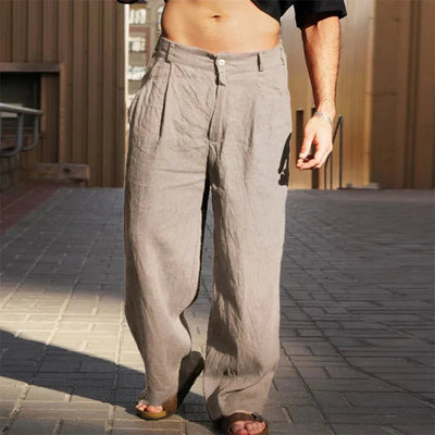 Salvero | Linen Pants with Wide Legs