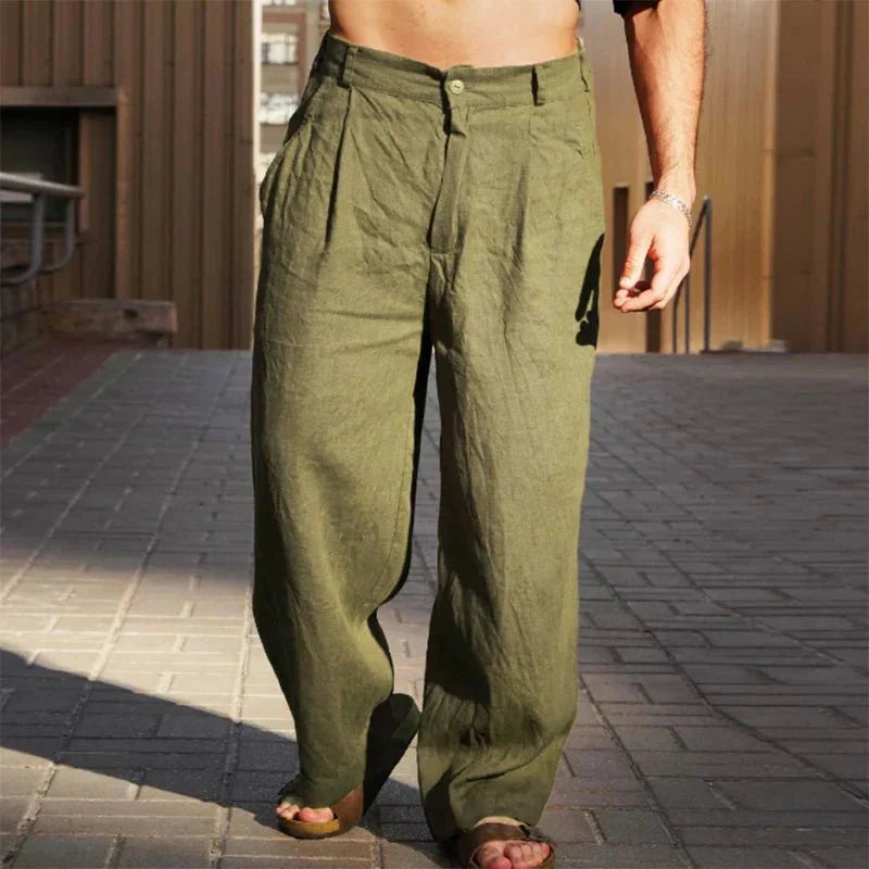 Salvero | Linen Pants with Wide Legs