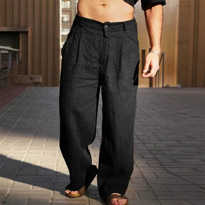 Salvero | Linen Pants with Wide Legs