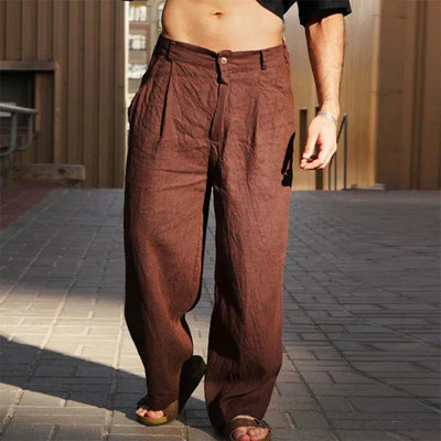 Salvero | Linen Pants with Wide Legs