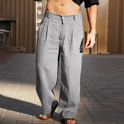 Salvero | Linen Pants with Wide Legs